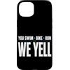 Triathlete Family Matching Race Day Crew Custodia per iPhone 15 Plus Supporto per triathlon Crew Swim Bike Run Race Day