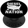 Rolling Coal Gifts for Men and Women Carbone diesel diesel del rotolo di Turbo di U.S.A. del camion diesel di rotolamento PopSockets PopGrip Adesivo