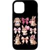 Coquette Bow Aesthetic Rabbit Graphic Wo Custodia per iPhone 12/12 Pro Carino Bunny Coquette Bow Ribbon Estetica Coniglio Amante