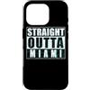 Straight Outta Miami Vintage City Pride Custodia per iPhone 16 Pro Direttamente dalla città angosciata vintage di Miami