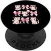 Coquette Bow Aesthetic Cat Graphic Women Coquette Bow Cat Cute Kitty nastro estetico amante dei gatti PopSockets PopGrip Adesivo