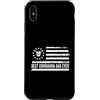 Best Dad Ever Father's Day Dad Birthday Custodia per iPhone XS Max Cane Chihuahua Bandiera Americana Patriottica Retro