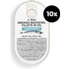 GymBeam Filetti di Sgombro Affumicato Sott'Olio 10 x 170 g
