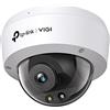 Tp-Link Vigi C230 - Telecamera di sicurezza intelligente con obiettivo 4 mm HD cupola 3 MP colore microfono integrato anti-vandalo Ik10 impermeabile IP67 H.265+