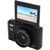 XUMIUZIY Fotocamera Digitale retrò, Videocamera Mirrorless da 75 MP 5K con Zoom Ottico 18x e Messa a Fuoco Automatica Intelligente, per Creatori di Contenuti, Fotografia di Viaggio (BLACK)