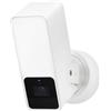 Eve Outdoor Cam (White Edition) - Telecamera di sicurezza per proiettore (HomeKit Secure Video), 1080p, visione notturna, Wi-Fi (2,4 GHz), sensore di movimento, comunicazione bidirezionale,