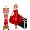 WideMeet Cabina fotografica portatile con touch screen da 15,6 pollici, 29 pollici LCD Selfie Photo Booth, confezione di custodia per voli, macchina fotografica DSLR per feste di nozze e noleggio