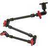 Yunseity Braccio Articolato Regolabile da 31 Pollici 78 Cm, con Filettatura da 1/4 e 3/8, Supporto per Fotocamera con Braccio Magico per Luce LED, Impianto Video per Microfono, Telefono