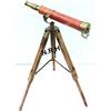 Nautical Replica Hub Spyglass - Telescopio in Ottone Massiccio, Stile Nautico, con treppiede da Tavolo, Decorazione Regalo