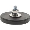 Cabilock Base Magnetica Rotonda in Gomma, Montaggio Rapido per Lampada