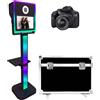 PAAFNN Cabina fotografica con specchio touch screen da 15,6 pollici, controllo tramite app, per cabina fotografica, stazione per selfie, supporto con luce RGB (nero, 15,6 pollici + fotocamera)