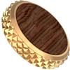 TEMOOUES Elegante pulsante di otturatore in ottone con accento in legno per fotocamere XT30 con fori filettati, include anello di tenuta, facile installazione