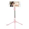 ZRDSZWZ Affidabile selfie stick treppiede Bluetooth, 3 in 1 estensibile Selfie Stick Treppiede con telecomando Bluetooth staccabile senza fili supporto per telefono compatibile con la maggior parte degli