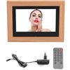 Luocute Cornice Digitale, Cornice Elettronica in Legno IPS HD da 7 Pollici con Telecomando e Musica di Sottofondo, per la Decorazione Domestica (Spina europea)