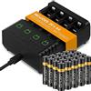 Venom Dock di ricarica per batteria ricaricabile + 20 batterie ricaricabili AA da 1000 mAh