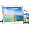 Septpenta Schermo Touch XCLT 10.1 ZS, Display IPS 1200X800 da 10,1 Pollici Smart WIFI Touch Cloud Photo Frame, Archiviazione 16G Durevole Nessuna Necessità di Stampa(EU bianco)