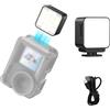 Plyisty Luce di Riempimento Magnetico per 3, Azione 3/4/5, 3W USB C MINI LED Ausiliari a LED Ricaricabile Light, 3000-6000K, CRI 95+