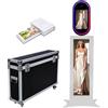 PAAFNN Cabina fotografica con display LCD e touch screen, supporto a conchiglia per selfie, macchina fotografica DSLR fai da te con luce RGB per eventi, feste e matrimoni (macchina + stampante)