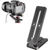 Plyisty Piastra a Sgancio Rapido a Forma di L, Piastra Verticale Pieghevole per Fotocamera con Fori per Viti da 1/4 3/8 Pollici per Fotocamere DSLR, con Porta per Slitta Fredda per Luce