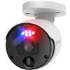Swann Telecamera di sicurezza domestica, POE Cat5e NVR 4K HD Video, Interni Esterni Wired Surveillance CCTV, Visione Notturna Color, Rilevamento del movimento termico, Luci LED Flashing, Analisi