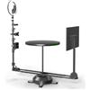 sunbiaouk Piattaforma girevole a 360° per fotocamera, Piattaforma panoramica a 360° regolabile in altezza con fondale, Cabina rotante per foto e video, Portata 50 kg(Electric)