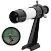 Denash Telescopio Cercatore 5x24 con Cannocchiale con Montaggio a Coda di Rondine, Cannocchiale Portatile con Ingrandimento 5X per la Localizzazione Rapida di Oggetti, Leggero e, per