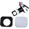 Cuifati Paraluce Quadrato da 37 Mm e Cappuccio Paraluce in Metallo con Cappuccio Anteriore Allineamento Automatico Taglio CNC in Lega di Alluminio per Obiettivo della Fotocamera
