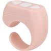 TOPINCN Bluetooth Page Turner, 10 M di Distanza ABS Comodo da Indossare Segnale Stabile Anello Ergonomico del Telecomando del Telefono per Guardare la TV (Rosa)