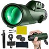 Rukjmqi Monoculari per adulti Telescopio monoculare ad alta potenza per smartphone - Telescopio monoculare impermeabile con treppiede | Accessori portatili per l'all'aperto in campeggio in montagna