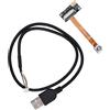 WIHFHGZ Telecamera PC USB 5MP Auto Focus, Angolo Ampio 76°, Compatibile WinXP Win10 - Alta Definizione, Plug and Play, Multi