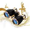 Esslnb opera bicchieri binocolo per donne adulti 4 x 30 mm teatro occhiali binocolo per teatro e concerti antico binocolo con custodia rimovibile catena