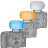 Generico DIFFUSORE FLASH INTERNO 3 COLORI compatibile con NIKON pop up bianco azzurro softbox riflettore bounce lambency D610 D600 D700 D7500 D7200 D7100 D7000 D5600 D5500 D5300 D5200 D4 D3S D3X D3 D2X D2
