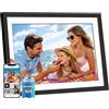 RENYUSKY Cornice digitale a batteria UHALE, 10,1 pollici 1920 x 1080 HD IPS Touchscreen, cornice per foto senza fili con