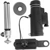 OKUMEYR Monocolo 50x60 Portatile Ingrandimento 50x Telescopio Monoculare Ottico Notturno Treppiede Argento Clip Telefono Binario