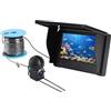 XUMIUZIY Fotocamera per Pesca Subacquea, Drone Subacqueo con Schermo da 4,3 Pollici, Fotocamera Fishfinder 1080P, Ultra Grandangolare 220°, Cavo da 30 M Cercatore per Pesca Sul Ghiaccio,