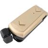 Walmeck F520 Wireless Business Cuffie Intrauricolari con Telescopica su Auricolare Stereo con Microfono per Conducente Sportivo (Oro)