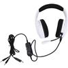 Vroomoto Cuffie da Gioco Microfono Omnidirezionale Illuminazione RGB Cuffie per PC per Smartphone Laptop Console Desktop Leggere (Bianco)