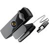 Uqezagpa Webcam 1080P con riconoscimento dei trattamenti per il viso Messa a fuoco automatica grandangolare a 120° incorpora riduzione del rumore microfoni USB Supporto per fotocamera del computer