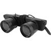 Housoutil Occhiali Binocolo per Pesca Indossabili Ingrandimento 3x, Materiale PC Nero, Design Unico, Facile da Indossare e Portare per Pesca e Viaggio