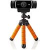 TronicXL Tripod 13cm Mini Treppiede per Webcam compatibile con Logitech C920 Brio 4K C925e C922x C922 C930e C930 C615 Fotocamera Microsoft Lifecam Studio Zoom Call Home Office Tavolo Stand Aukey