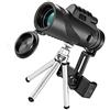 SHINEOFI 1 Set Telescopio Monoculare con per Telefono e Treppiede Visione Notturna Magnificazione Design Portatile per Escursioni e