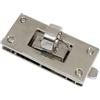 ZHOUXYFDC Serrature Per Borse 1 pezzo di chiusura in metallo con chiusura a scatto rettangolare fai da te for borsa, borsa, borsa, borsa, fibbia di chiusura, accessorio for bagagli(Silver)