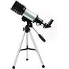 Generic per bambini principianti, portatile da viaggio, apertura 70 mm astronomico rifrattore, 2 oculari, rifrattore portatile con treppiede