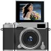 Générique Videocamera - PC 48MP, Videocamera | Apparecchio Per Ripristinare, Fotocamera Dello Schermo Rotazione Portatile, Uso per Principianti, Studenti, Adulti, Viaggi, Video, Foto E Creazione