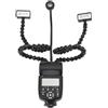 Goshyda Flash Macro per Fotocamera, Flash Macro a 3 Teste Supporta Controllo 8 Livelli di Controllo della luminosità, Flash Fotografico K808 con Porta Hot Shoe Porta PC