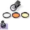 Agatige Obiettivo per fotografia di pesci, filtro per obiettivo macro con colori vivaci da 8 cm Visualizzatore per visione profonda Filtro arancione per fotografia di acquari di barriera
