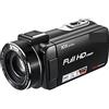 QZCX Videocamera Digitale, Videocamera for videocamera Z82 Full HD 10x Registratore di fotocamera zoom digitale con fotocamera vlogging ottica microfono for la registrazione vlog(Standard)