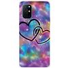 MUTOUREN Cover per Oneplus 8T Custodia in Silicone TPU Trasparenti Ultra Sottile Antigraffio Antiurto Protettivo Case con Pellicola Proteggi Schermo, Cielo Stellato e Dolce Cuore