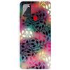 MUTOUREN Cover per Samsung Galaxy M30S/Galaxy M21 Custodia in Silicone TPU Trasparenti Ultra Sottile Antigraffio Antiurto Protettivo Case con Pellicola Proteggi Schermo, Foglie Colorate