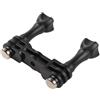 YPBEW Adattatore doppio doppio in alluminio per action camera 13/12/11/10/9/8/7/6/5/4 Action Camera Doppio Montaggio Adattatore di ricambio Accessori per Action Camera